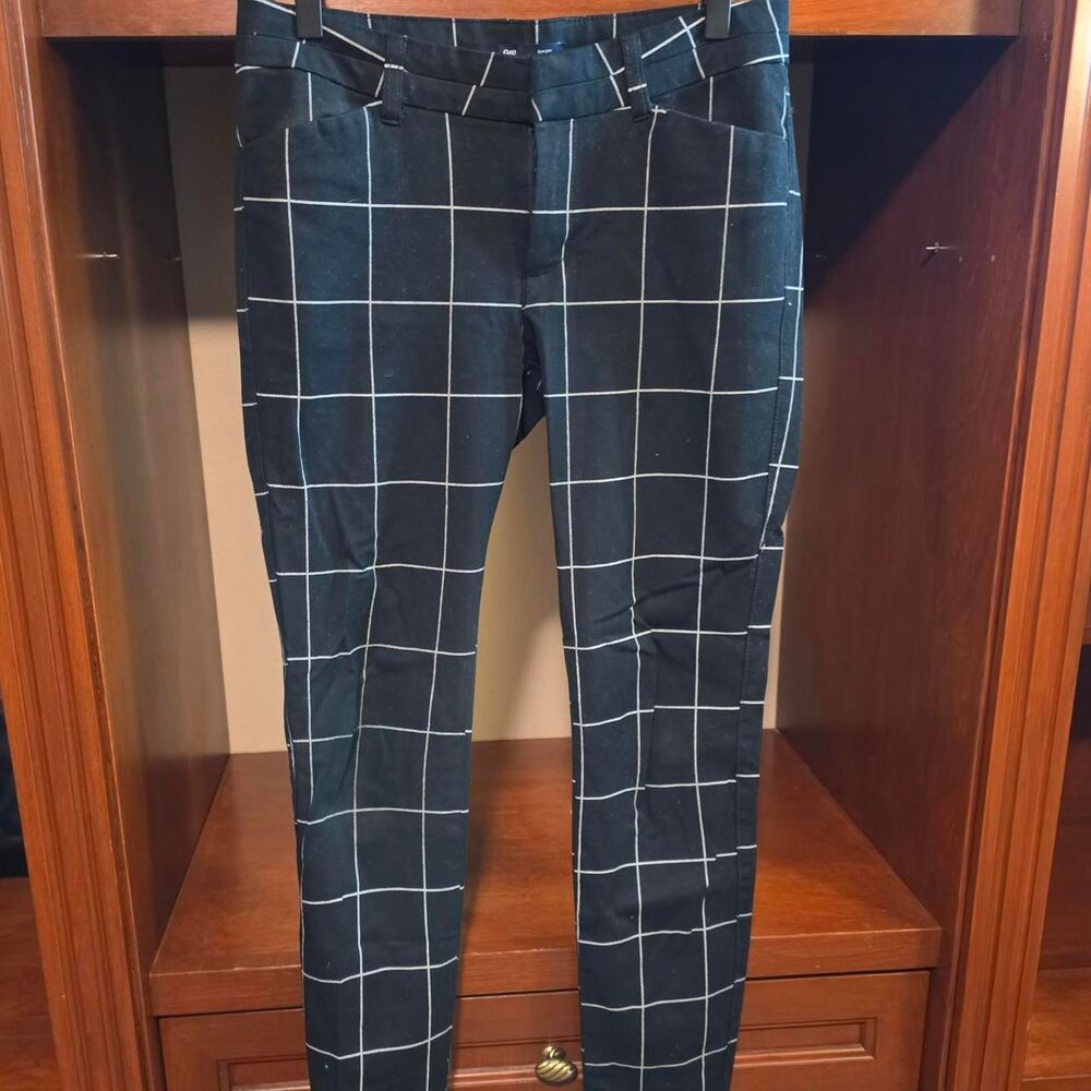 Gap Women's Black and White Trousers